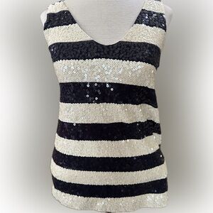 NWT J.Crew Navy Sequined Tank